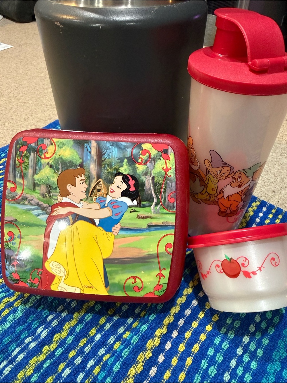 Tupperware Disney Snow White 3 Piece Lunch Set